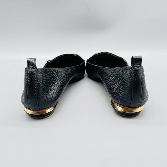 Nicholas Kirkwood Shoes Womens 9 Black Leather Beya Pointed Toe Loafers Slip On - Picture 7 of 12